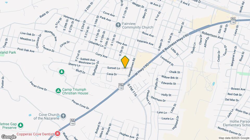 309 Sunset Ln Map and Location Details