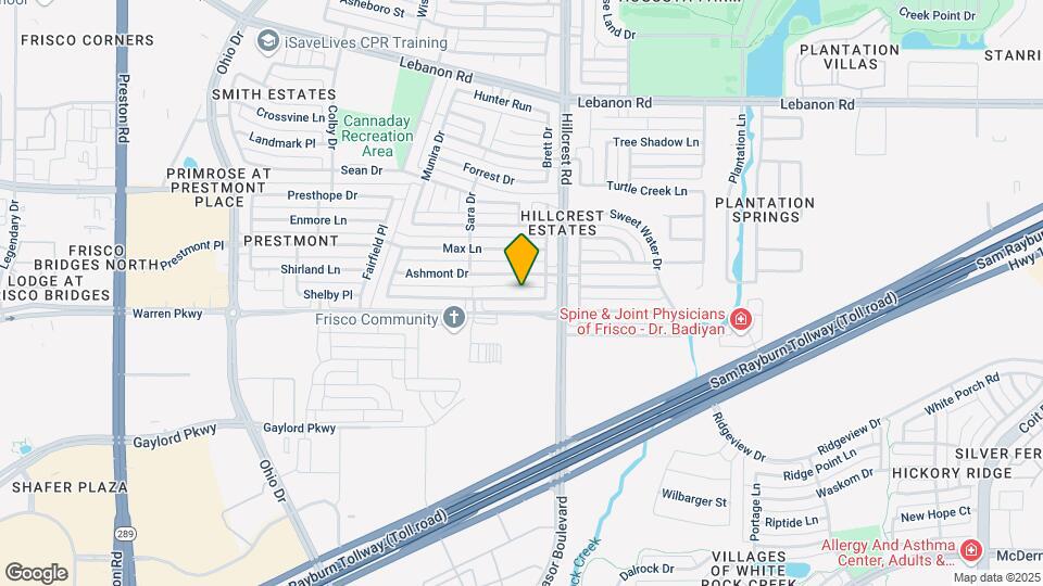 10316 Belfort Dr Map and Location Details