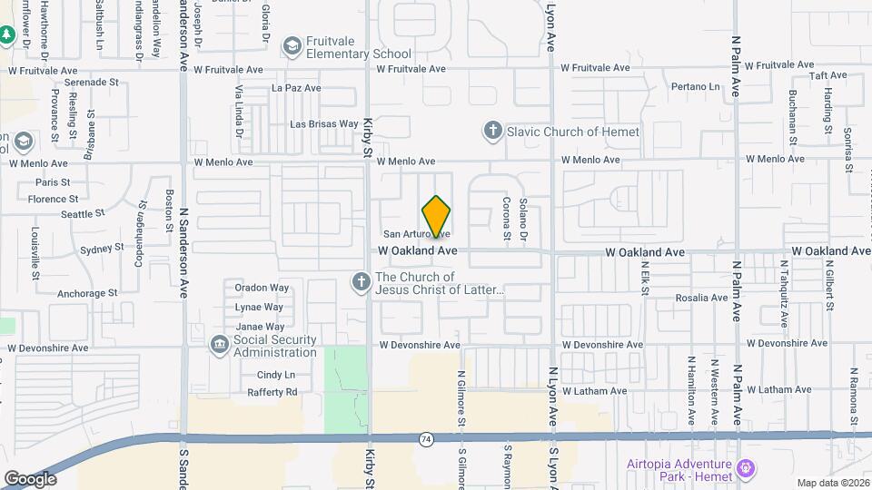 2196 W Oakland Ave Map and Location Details