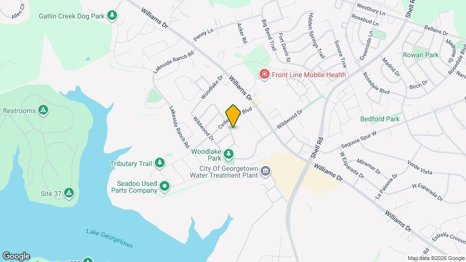 4604 Woodstock Dr Map and Location Details