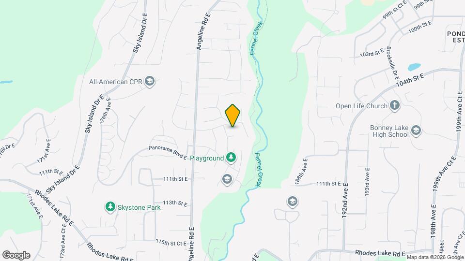 18404 109th St Ct E Map and Location Details