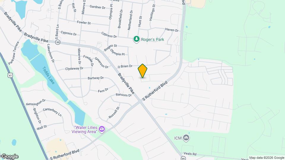 1327 Rutherford St Map and Location Details