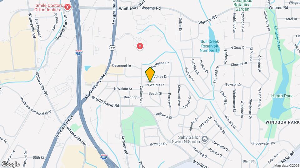 2827 N Walnut St Map and Location Details