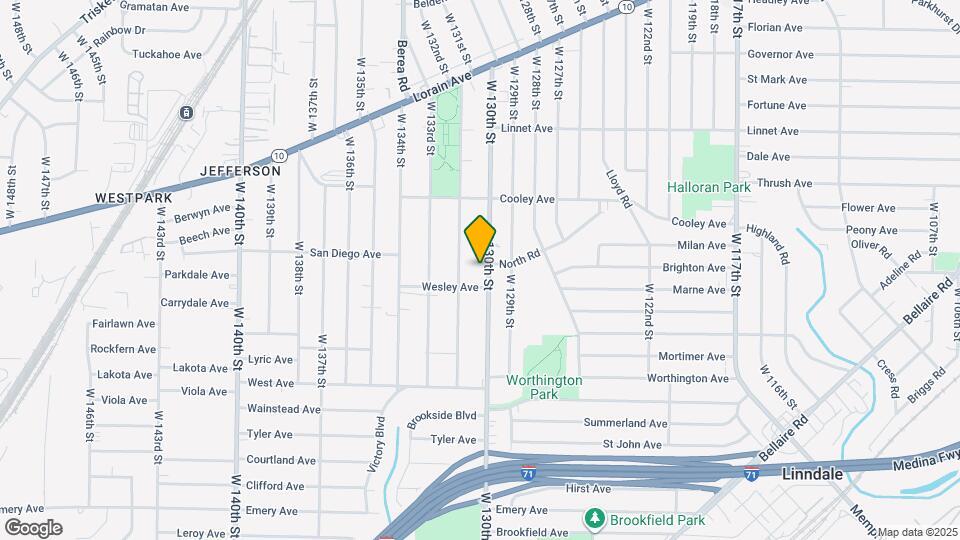 3754 W 130th St Map and Location Details