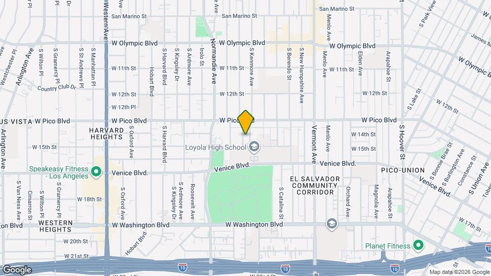 1410 Fedora St Map and Location Details