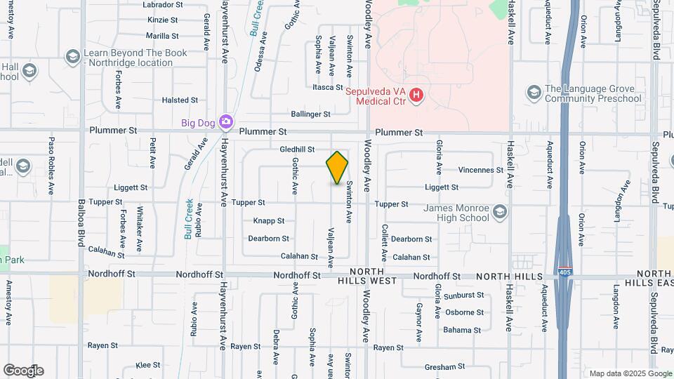 9320 Valjean Ave Mapa y Detalles de la Ubicación
