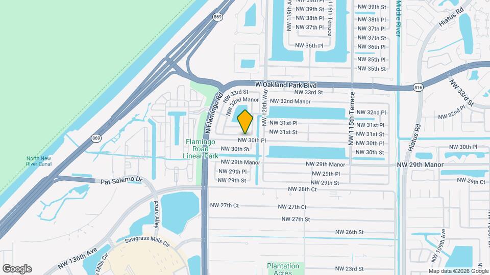 12224 NW 30th Manor Map and Location Details