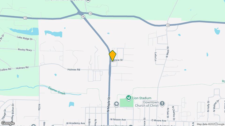 1302 N Maple St Map and Location Details