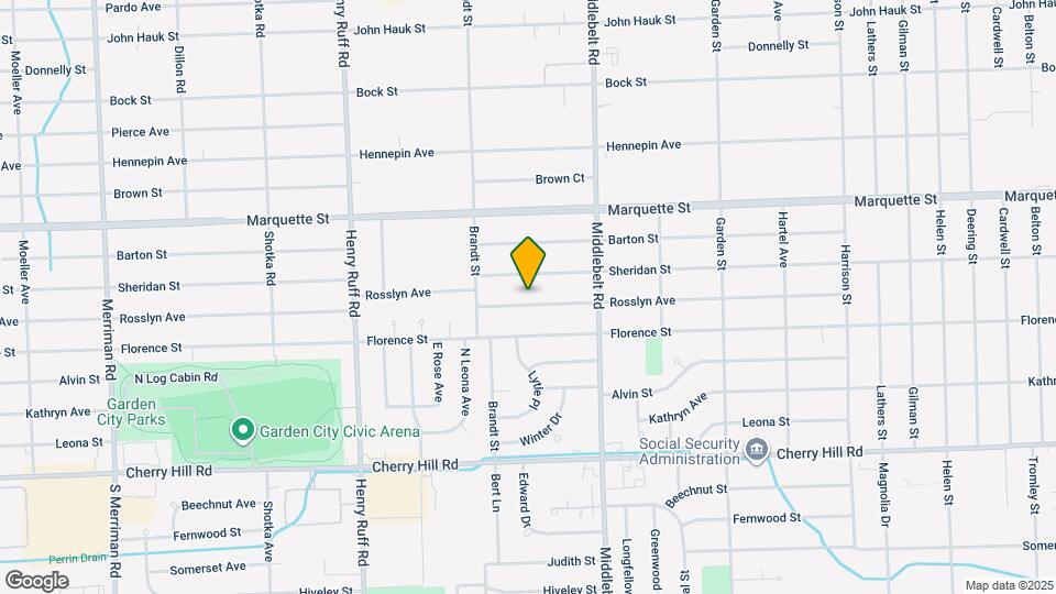 29624 Rosslyn Ave Map and Location Details