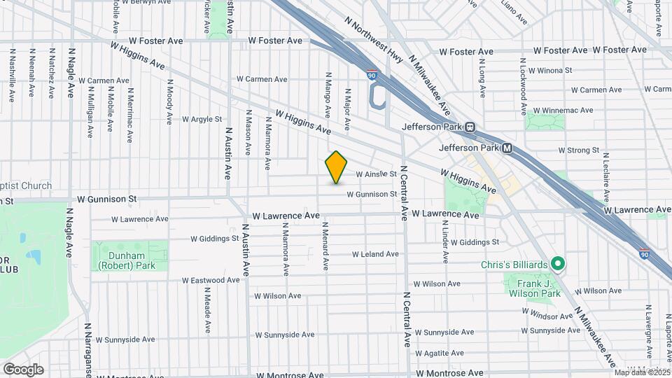 5736 W Gunnison St Map and Location Details