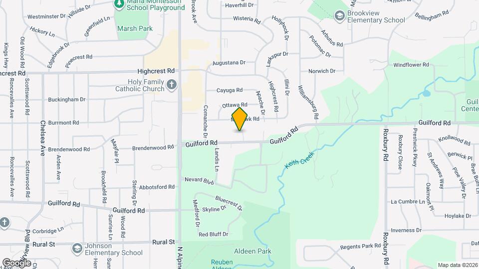 1208 Bedford Ln Map and Location Details