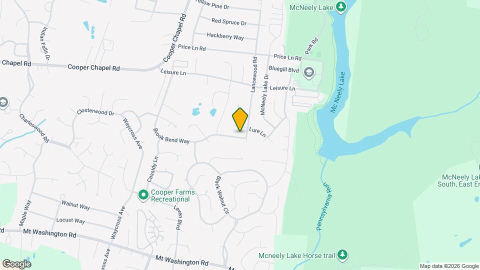 7013 Brook Bend Way Map and Location Details