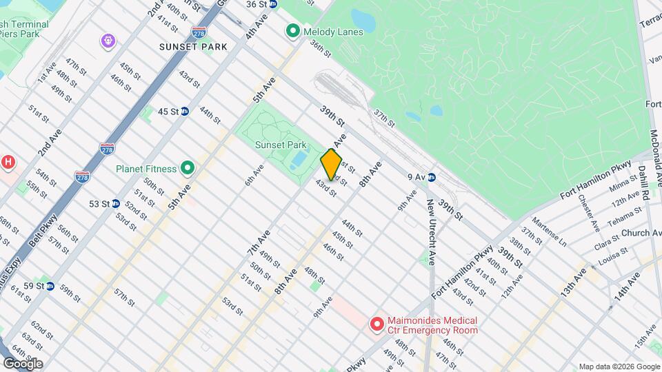739 43rd St, Unit 2nd floor Map and Location Details