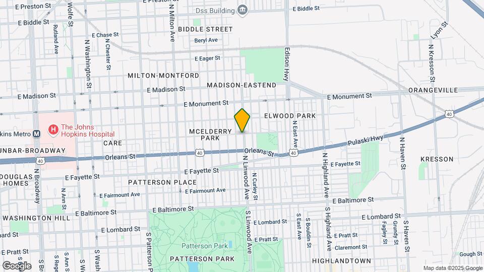 442 N Linwood Ave Map and Location Details