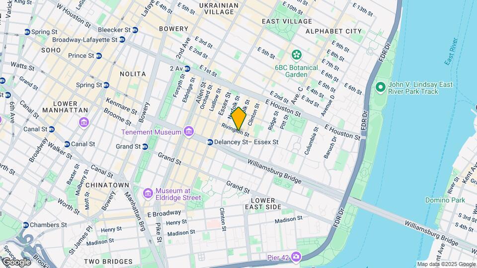 153 Rivington St Map and Location Details