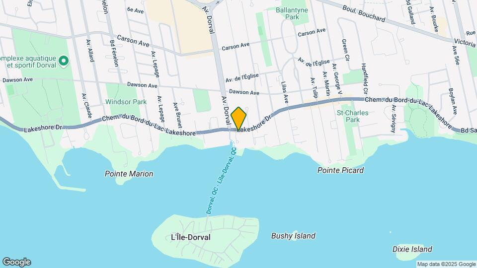 780 Du Bord-Du-Lac Lakeshore Ch Map and Location Details