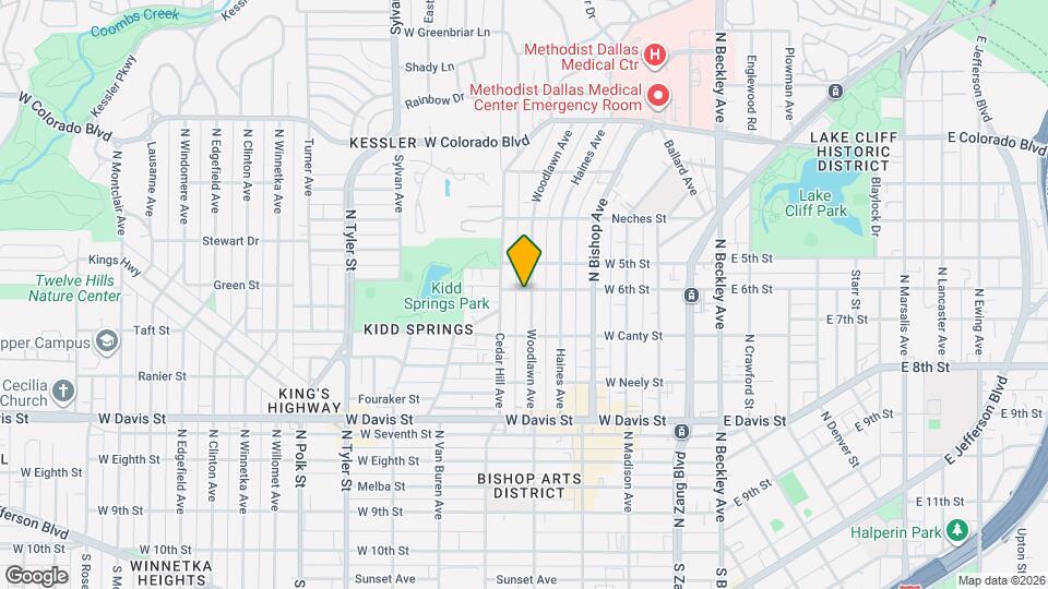 839 Woodlawn Ave Map and Location Details