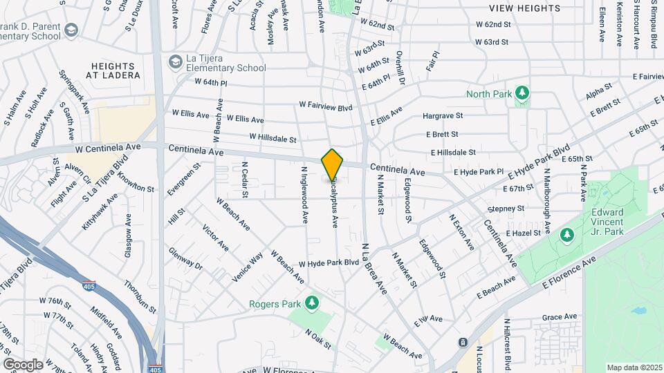 919 N Eucalyptus Ave Map and Location Details