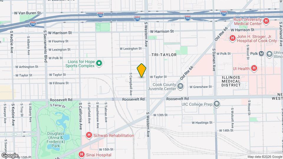 2420 W Fillmore St, Unit 2 Map and Location Details