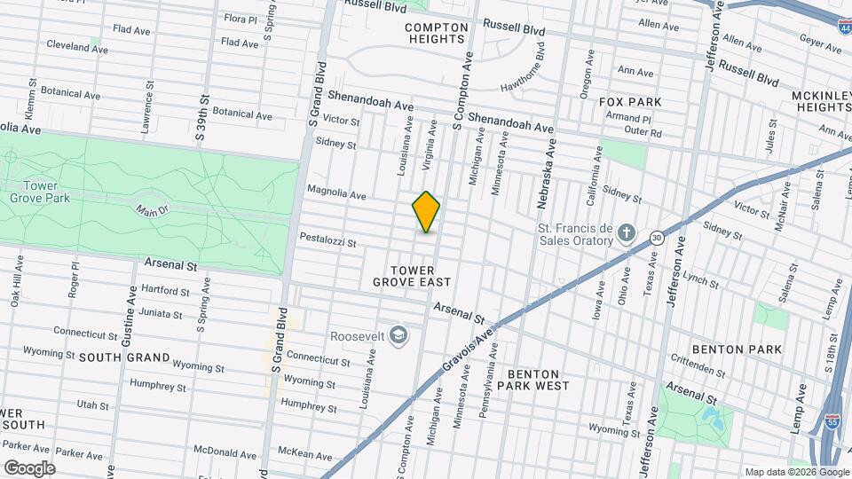 3214 Halliday Ave Map and Location Details