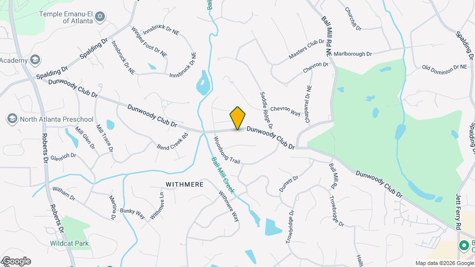 3731 Dunwoody Club Dr Map and Location Details