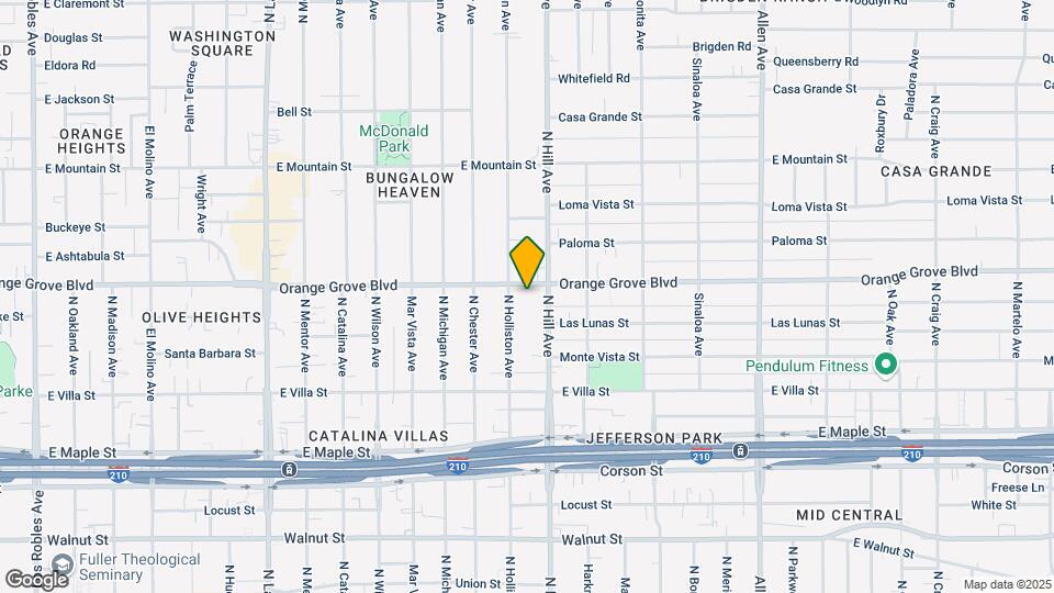 1370 Orange Grove Blvd Mapa y Detalles de la Ubicación