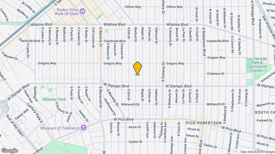 344 S Rexford Dr Mapa y Detalles de la Ubicación