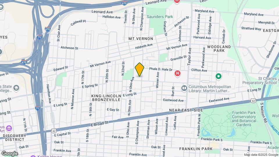 227 N Champion Ave Map and Location Details