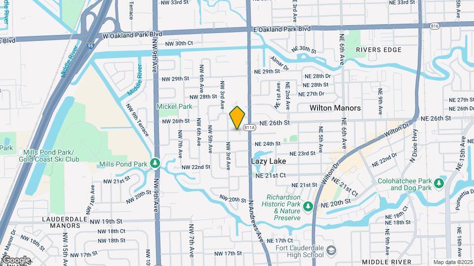 200 NW 25th St Map and Location Details