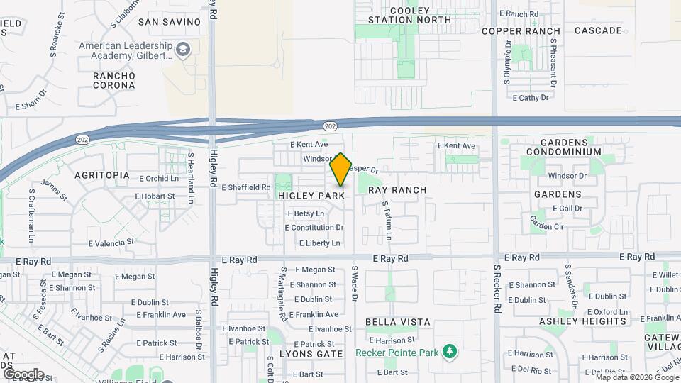 1412 S Ponderosa Dr Map and Location Details