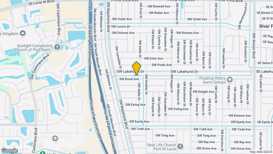 657 SW Duval Ave Map and Location Details