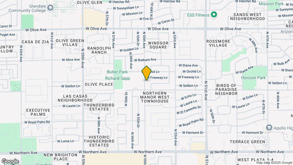 8519 N 55th Ave Map and Location Details