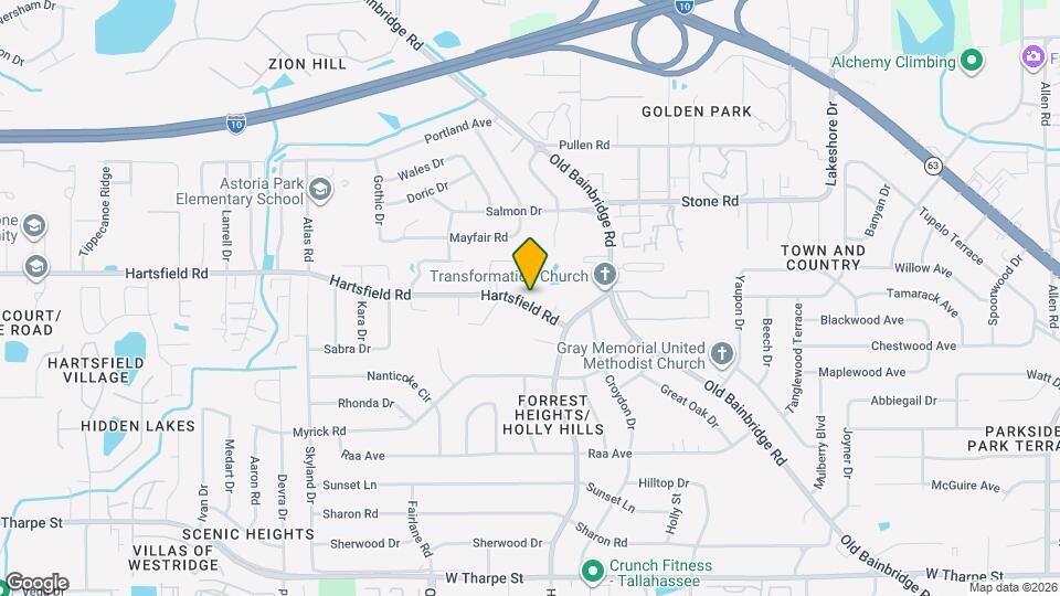 1734 Hartsfield Rd Map and Location Details