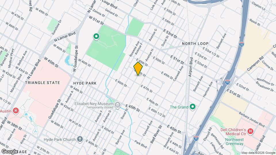 4709 Avenue H Map and Location Details