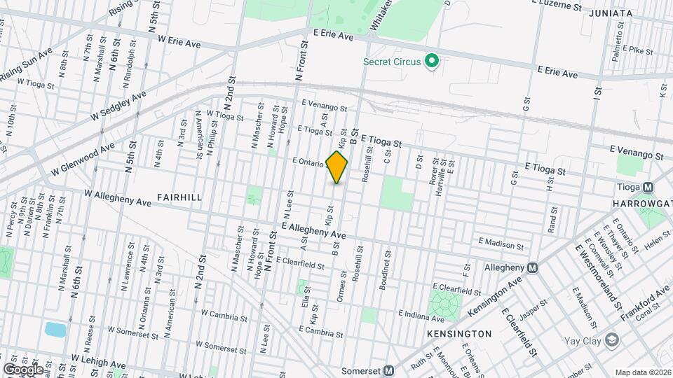 3317 Kip St Map and Location Details