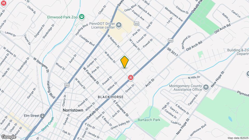 15 E Brown St Map and Location Details