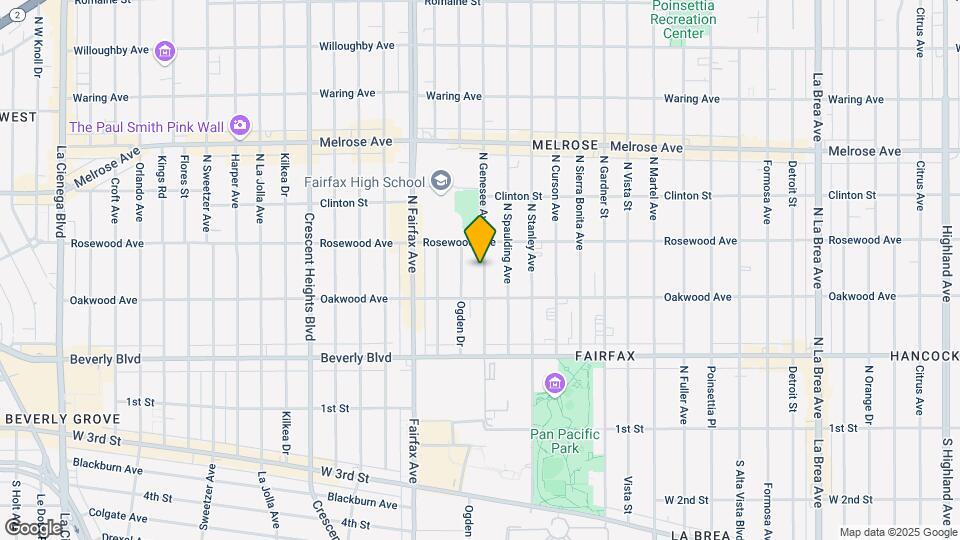 435 N Genesee Ave Map and Location Details