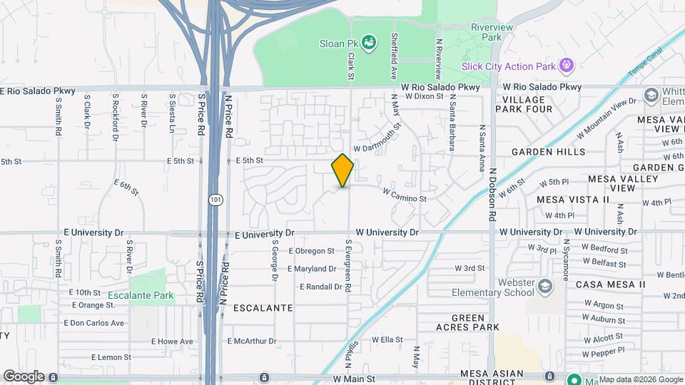 606 S Evergreen Rd Map and Location Details
