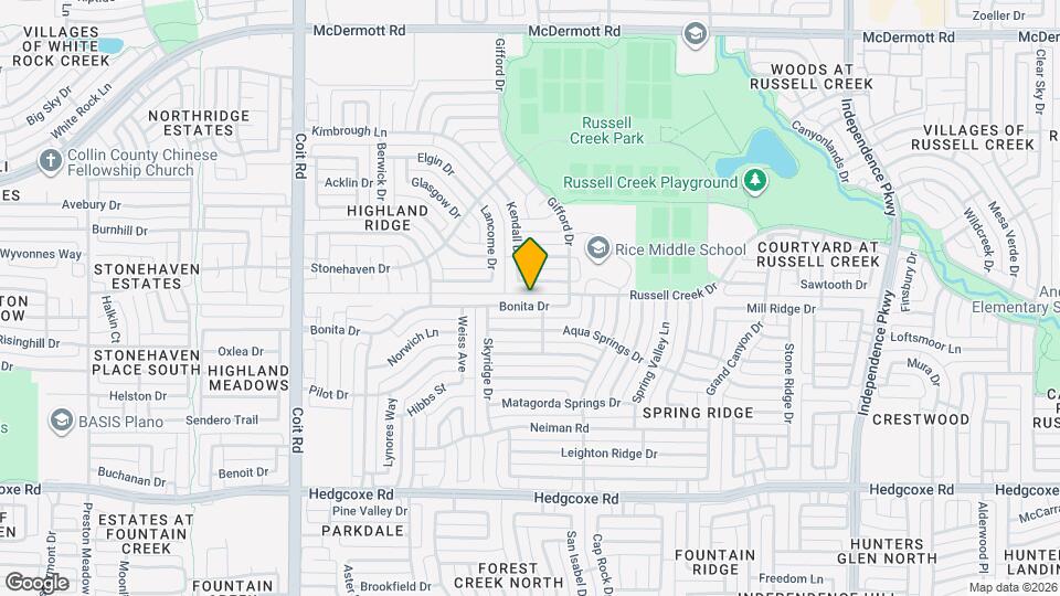 3609 Bonita Dr Map and Location Details