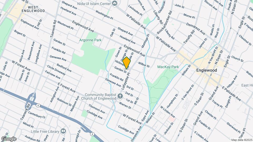 257 Garden St, Unit 4 Bedroom Home Map and Location Details