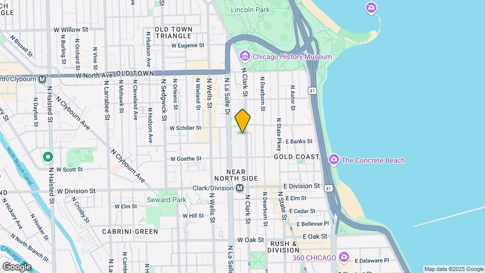 1355 N Sandburg Ter, Unit 1907 Map and Location Details