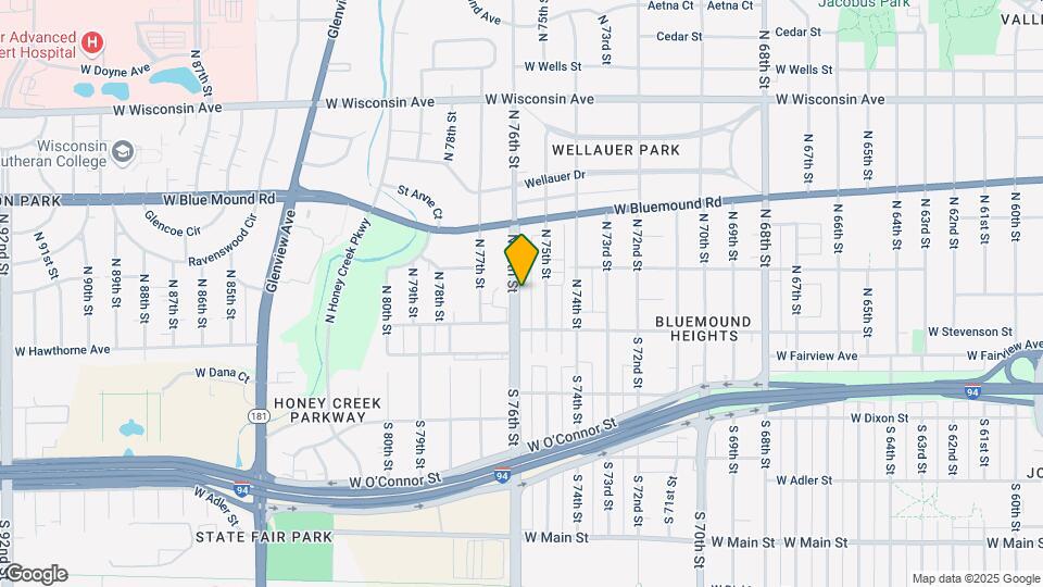 200 N 76th St Map and Location Details