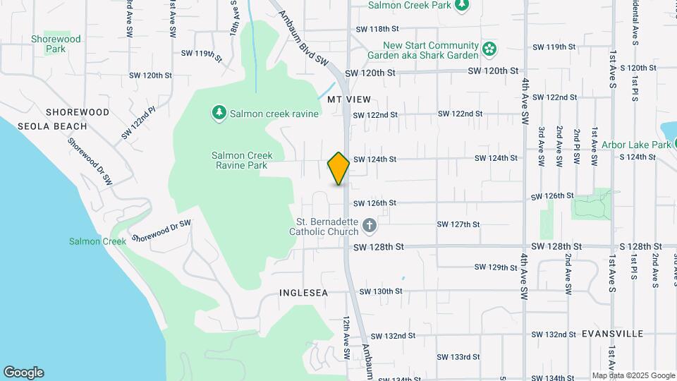 12435-12445 Ambaum Blvd SW Mapa y Detalles de la Ubicación