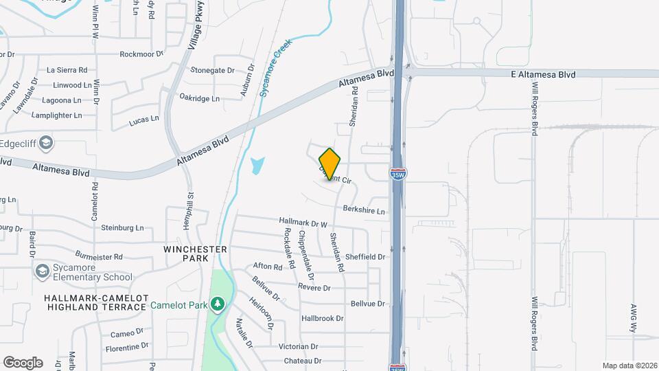 208 Chevy Chase Dr Map and Location Details