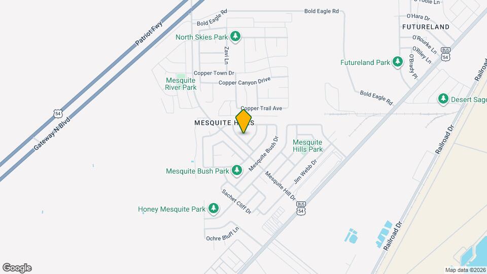 7133 Mesquite Tree Ln Map and Location Details