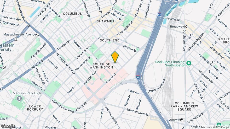 92 E Brookline St, Unit 12 Map and Location Details