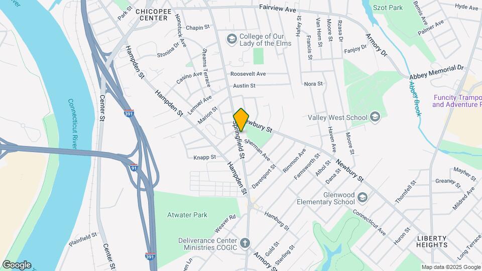 485 Springfield St, Unit 1 Map and Location Details