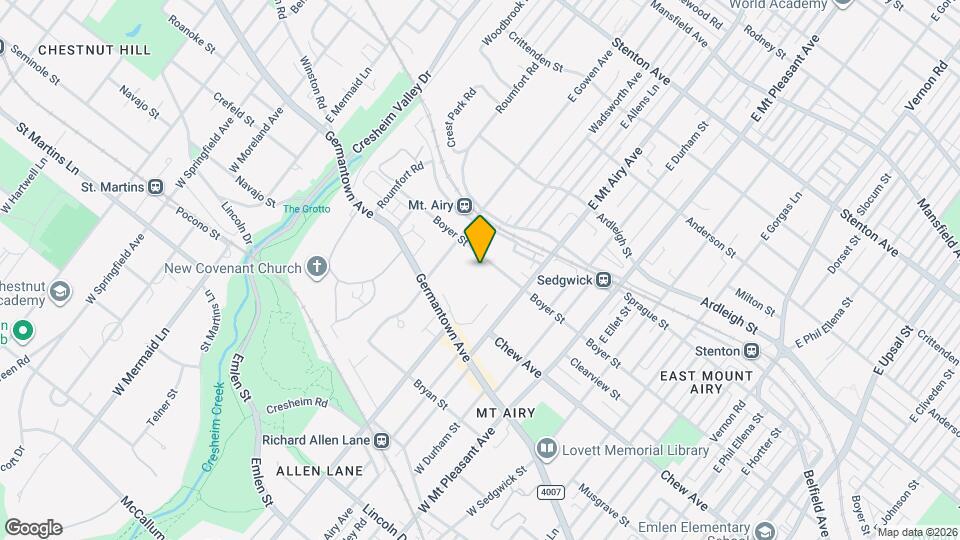 7300 Boyer St Map and Location Details