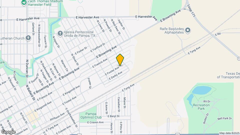 1216 E Foster Ave Mapa y Detalles de la Ubicación