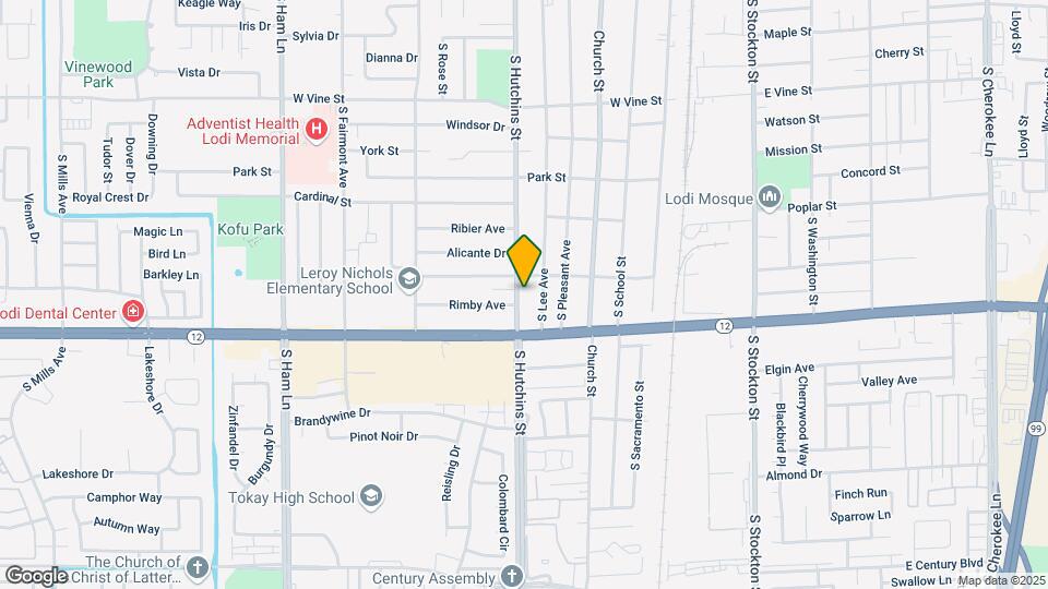 1314 S Hutchins St Mapa y Detalles de la Ubicación
